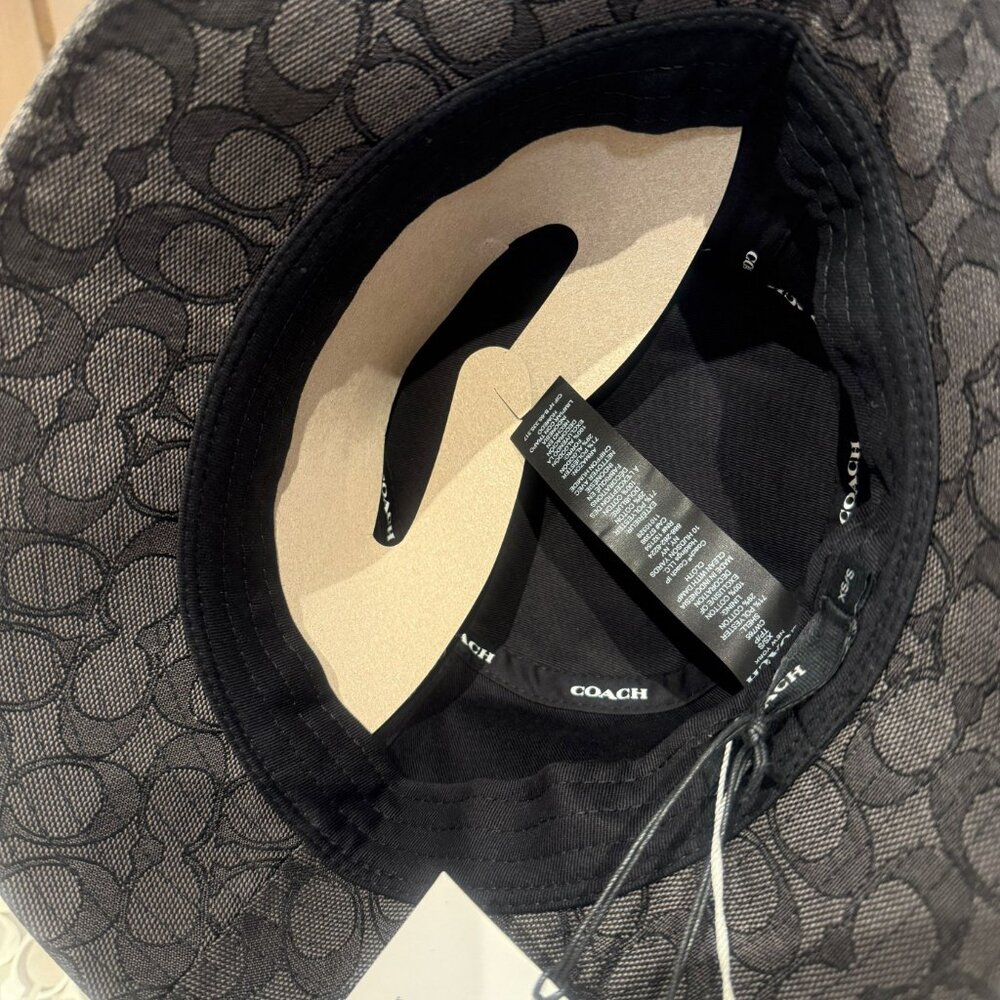 coach Signature Jacquard Bucket Hat cw765 - Picture 3 of 4